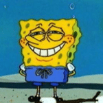 Spongebob Nervous Smile Spongebob meme template blank
