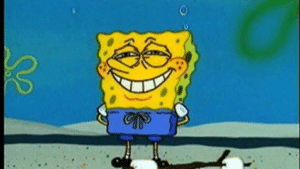 Spongebob Nervous Smile Smiling meme template