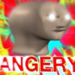Angery laser eyes  meme template blank Angry