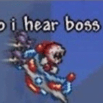 Why do I hear boss music  meme template blank gaming