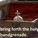 Bring forth the holy hand grenade  meme template blank Monty Python