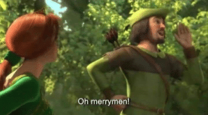 Oh merrymen!  Shrek meme template
