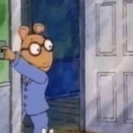 Arthur Opening Door, Turning on Light  meme template blank