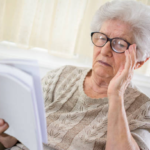 Old woman reading  meme template blank