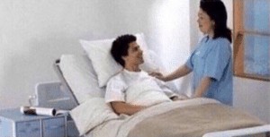 Waking up from coma Stock Photo meme template