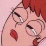 Dexters mom waking up  meme template blank Cartoon Network, bed, squinting