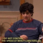 I do not control the speed at which lobsters die  meme template blank Drake and Josh