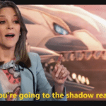Looks like youre going to the shadow realm, bad vibes politics meme template blank Marianne Williamson