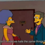 Skinner 'Isnt it nice that we hate the same things' Simpsons meme template blank