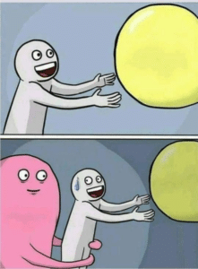 Pulling away from yellow orb (blank template) Pulling meme template