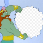 Neptune Opening Cloud Spongebob meme template blank