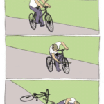 Putting stick in bike  meme template blank vertical