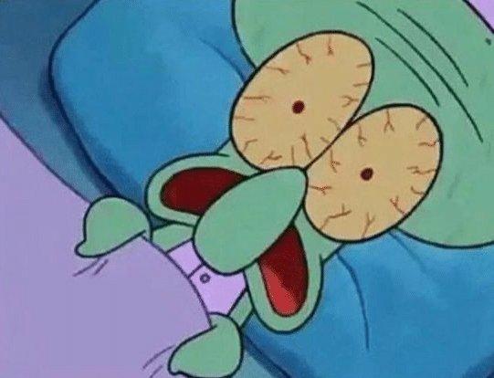 Meme Generator Squidward Waking Up Scared Newfa Stuff