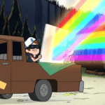 Gravity Falls Reflecting Rainbow Gravity Falls meme template blank