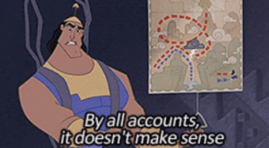 Kronk ‘By all accounts it doesnt make sense’ Confused meme template