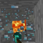 Digging diamonds into lava Minecraft meme template blank gaming