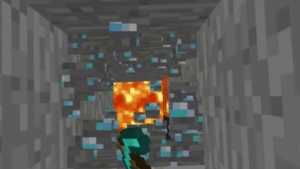 Digging diamonds into lava Gaming meme template