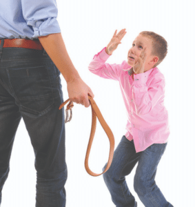 Dad hitting kid with belt Father meme template