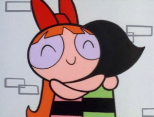 Blossom Hugging Buttercup Two meme template