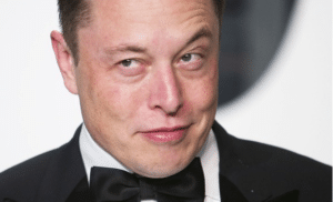 Elon Musk smiling mischieviously Smiling meme template