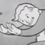 Vault Boy 'Hold up'  meme template blank Fallout, gaming