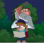 Peter hitting kid from behind  meme template blank Family Guy