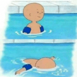 Meme Generator – Caillou in the pool
