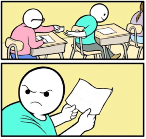 Passing note in class comic (blank) Opinion meme template