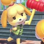 Isabelle Hitting Mario  meme template blank Smash Bros., Nintendo, gaming