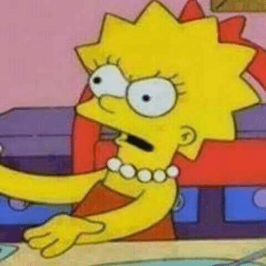 Lisa Arms Out Angry meme template