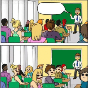 Class looking at you comic (blank template) Looking meme template