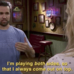 Im playing both sides so that I always come out on top Always Sunny meme template blank Mac