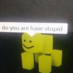 Do you are have stupid  meme template blank Roblox