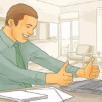 Thumbs up at computer  meme template blank Wikihow