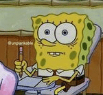 Spongebob big eyes in class Spongebob meme template blank Shocked