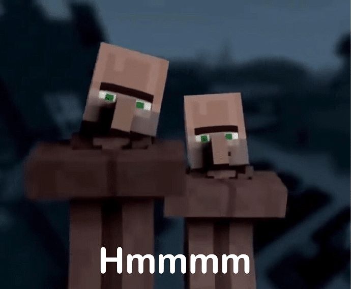 Minecraft Hmmm Memes Best Memes About Sqrt Love You Sqrt Love You Memes Spongegar