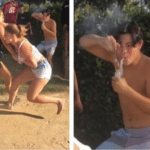 Smoking weed while girls fight  meme template blank