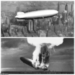 Hindenburg crashing  meme template blank blimp, history