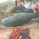 Tony Stark looking at bomb (blank template) Avengers meme template