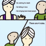 Genie ‘There are four rules’ (blank) Comic meme template