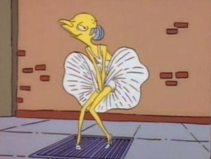 Mr Burns Marilyn Monroe Simpsons meme template