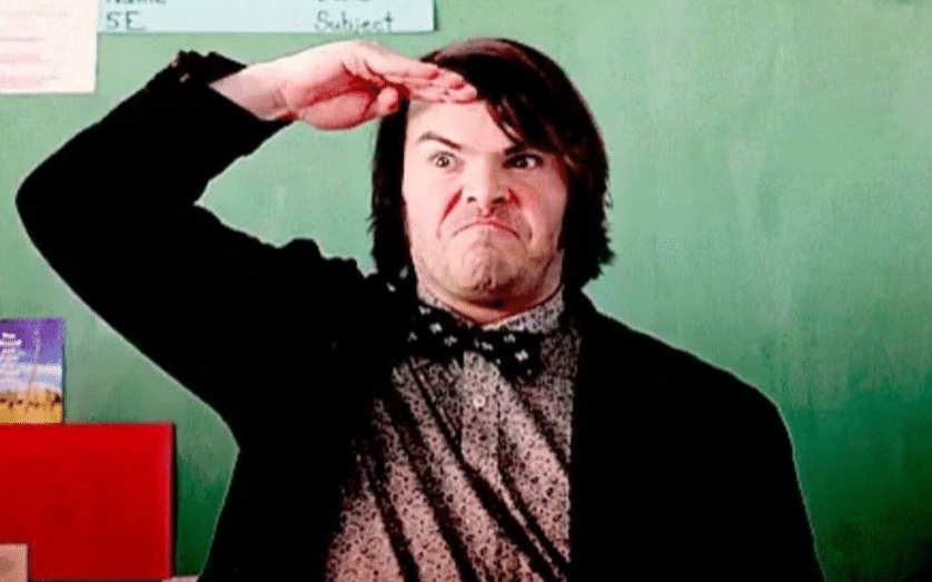 jack black playing blackjack meme