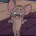 Jerry shrugging  meme template blank Tom and Jerry