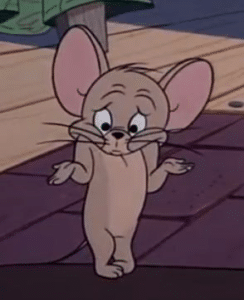 Jerry shrugging Tom and Jerry meme template