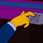 Simpsons security button Simpsons meme template