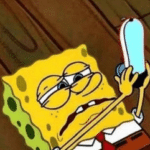 Spongebob looking at hat Spongebob meme template blank