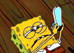 Spongebob looking at hat Spongebob meme template
