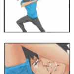 Dabbing and crying (blank template)  meme template blank