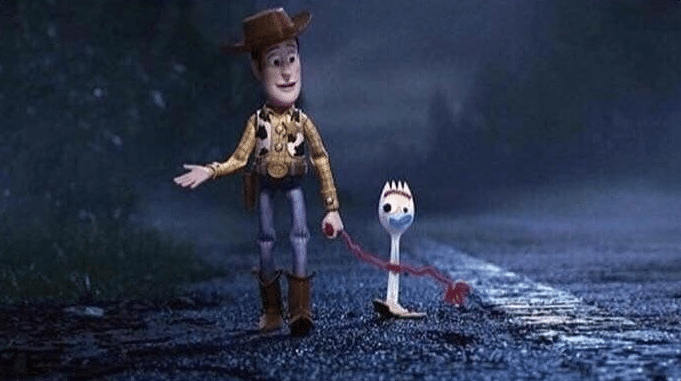 Woody walking with spoon toy  meme template blank  Toy Story, Disney, Pixar