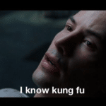 I know Kung Fu John Wick / Keanu Reeves meme template blank
